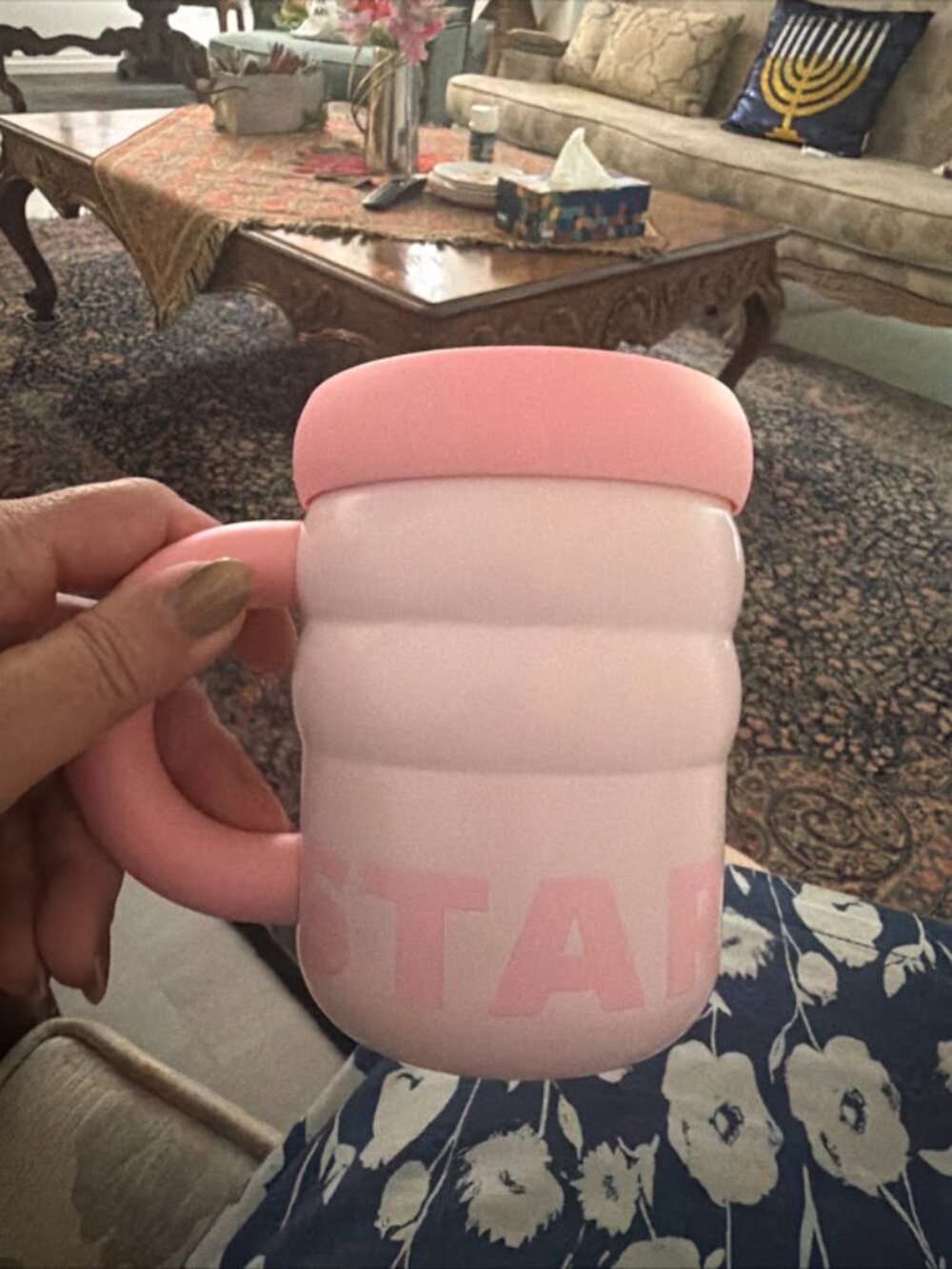 Starbucks Pink Insulted Travel Mug